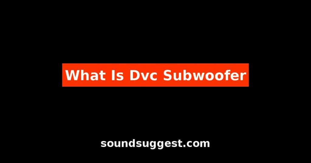What Is Dvc Subwoofer